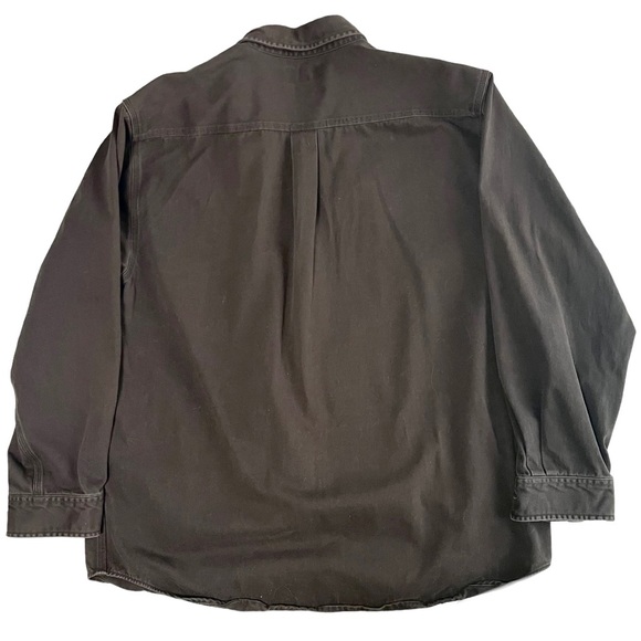 Carhartt Rustic Denim Jacket Unisex L Wood Buttons - Picture 3 of 4